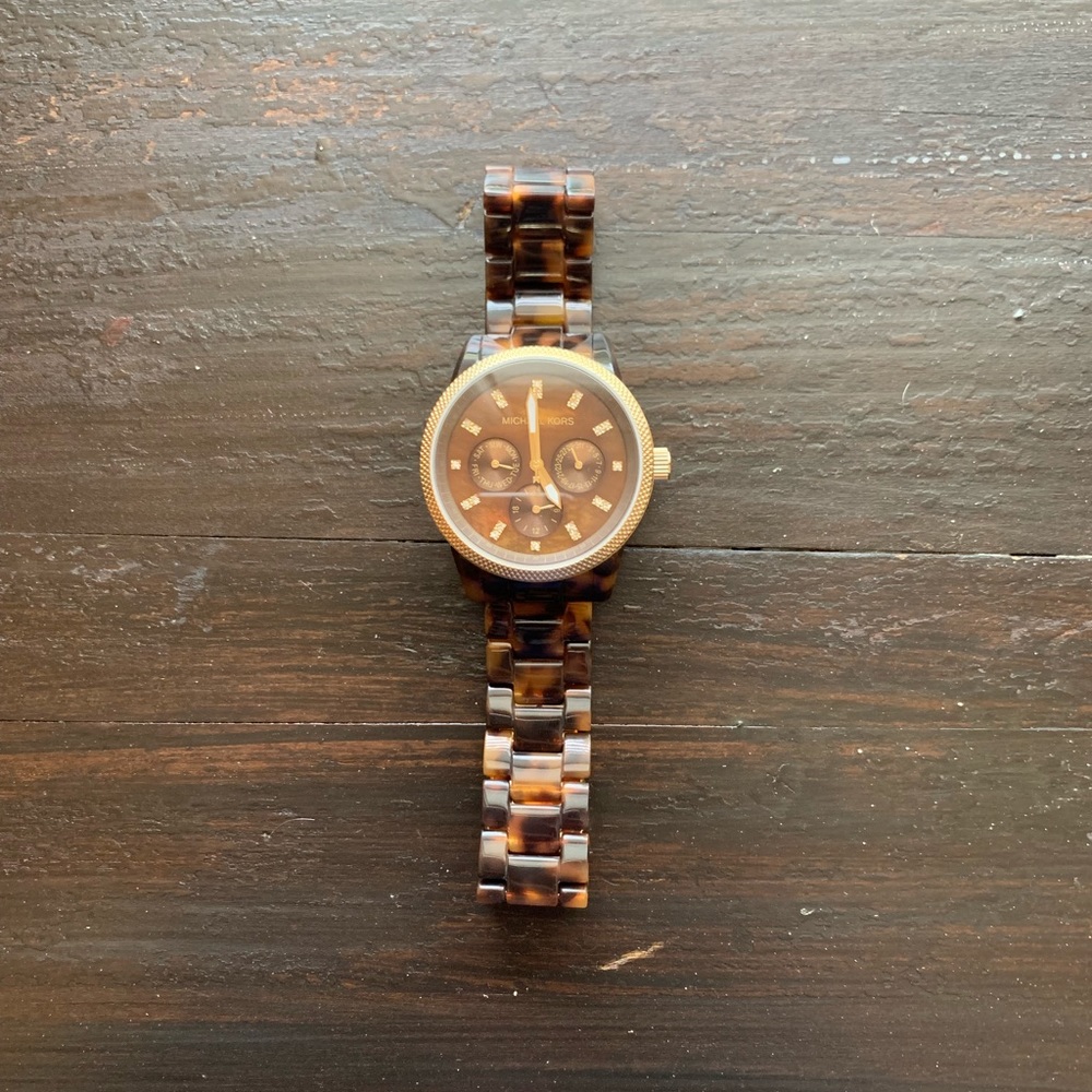 Michael Kors ‘Jet Set’ Tortoise Watch